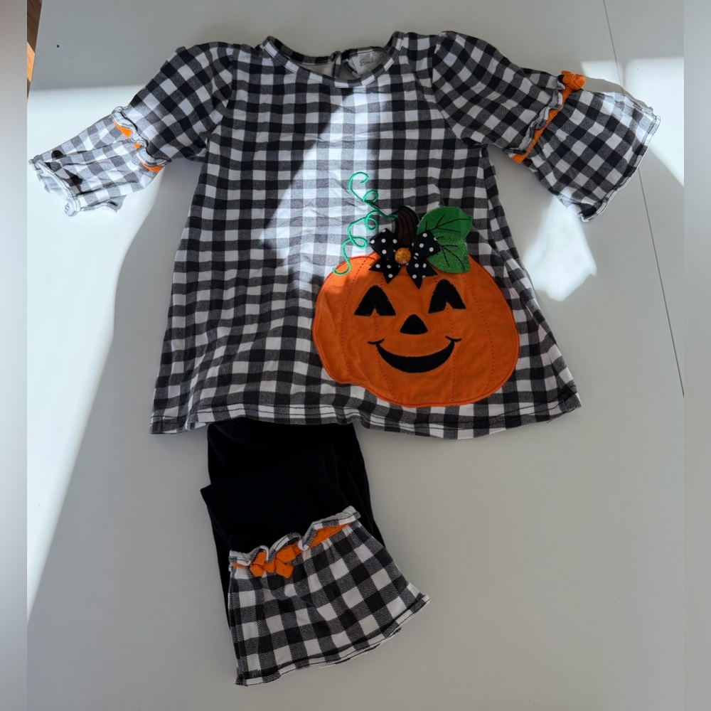 Eleanor Rose Pumpkin Pant Set Size 4